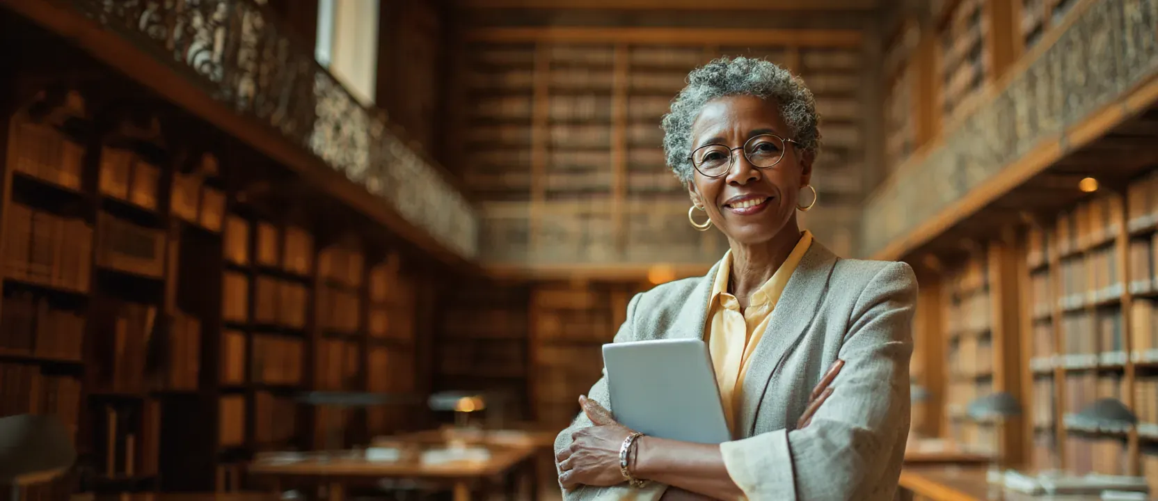 Labour law specialist in library